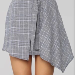 Plaid skater skirt